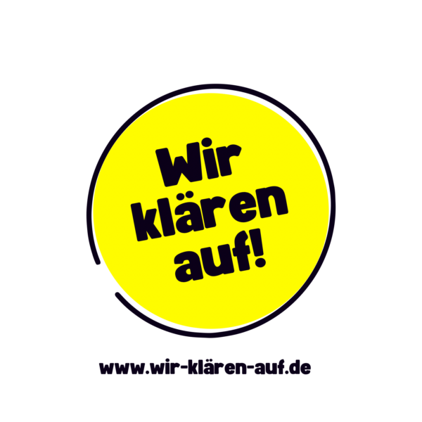 Das Logo von wir klären auf! Mila ist im 2. Interview der Kampagne zu sehen.