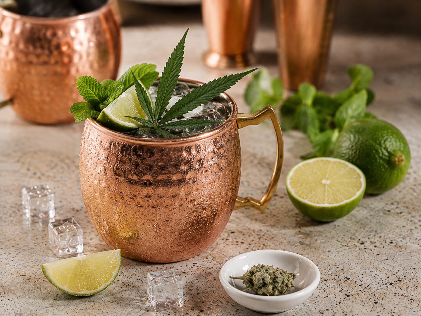 Der Cannabis Cocktail cannabib Mule